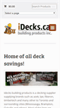 Mobile Screenshot of idecks.ca